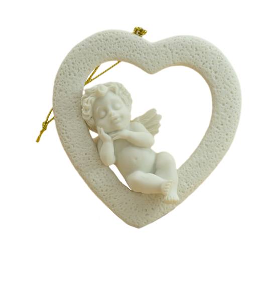 Ornamento angel corazon