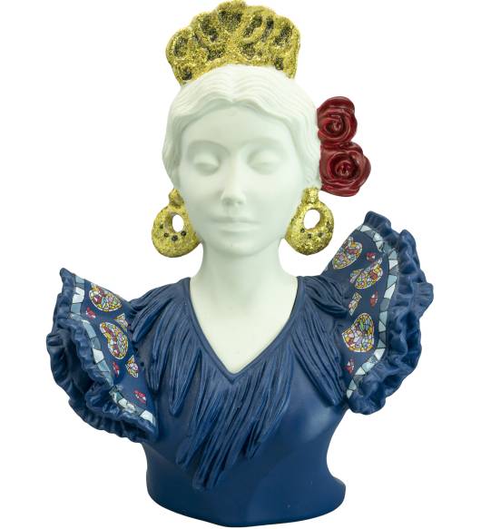 Busto sevillana teja - Memory's, Azul