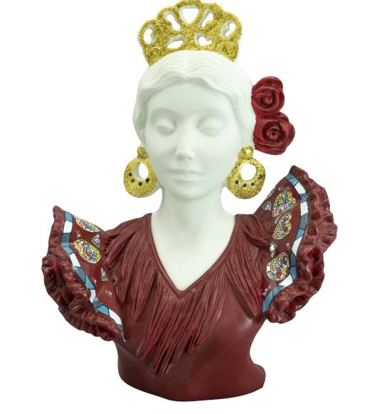 Busto sevillana teja - Memory's, Rojo