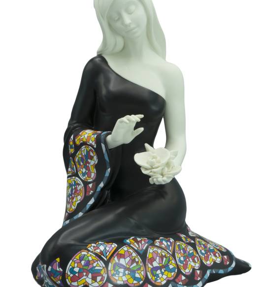 Elegancia flor - Sirene's, Negro